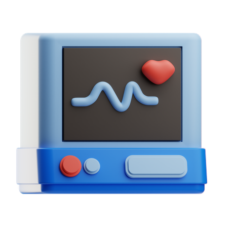 Monitor de frequência cardíaca  3D Icon