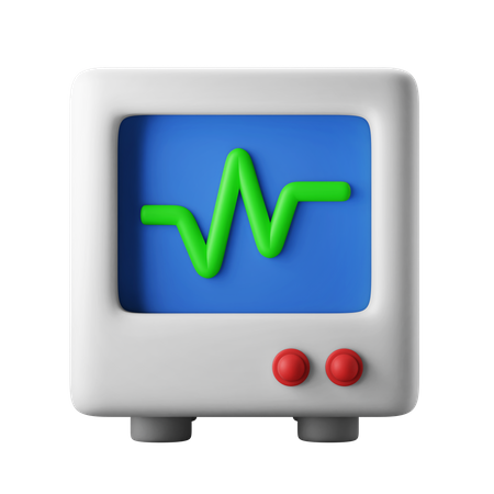 Monitor de frequência cardíaca  3D Illustration