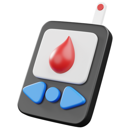 Monitor de glicose no sangue  3D Icon