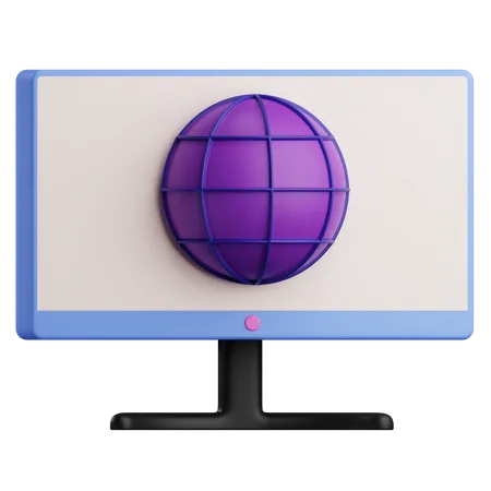 Monitor de navegación  3D Icon