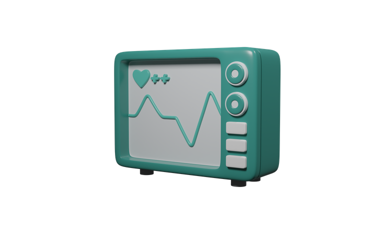 Monitor de salud  3D Icon