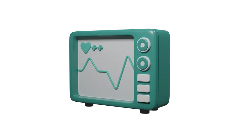 Monitor de salud  3D Icon