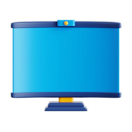 Monitor Desk  3D Icon