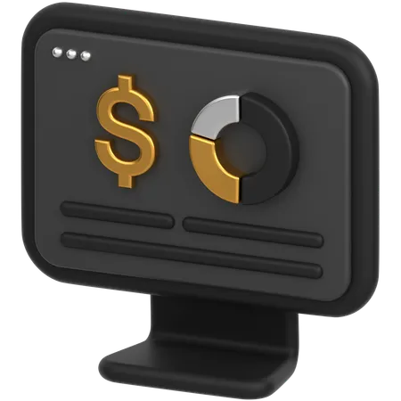 Monitorear el dólar  3D Icon