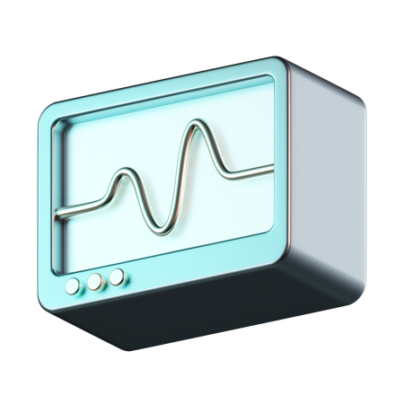 Monitor ecg  3D Icon