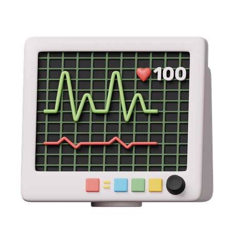 ECG  3D Icon