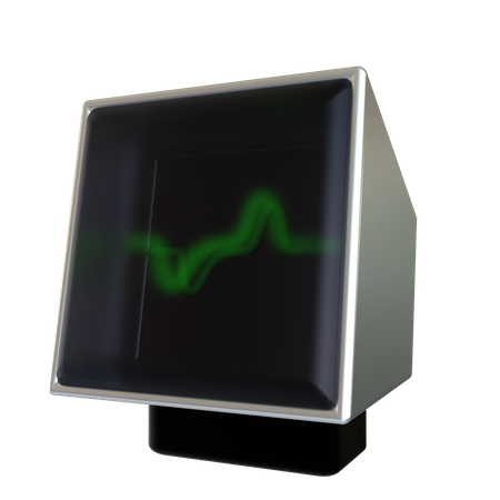 Monitor de ecg  3D Icon