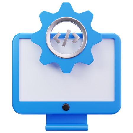 Monitor Gear  3D Icon