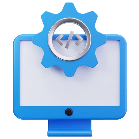 Monitor Gear  3D Icon