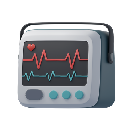 Monitor hospitalar  3D Icon