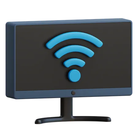 Monitor inteligente  3D Icon