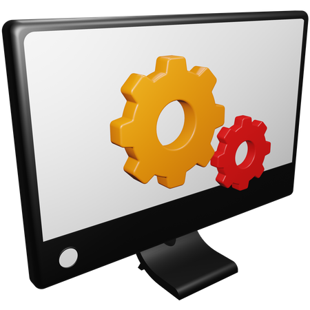 Monitor Setting  3D Icon