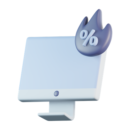 Monitorar venda quente  3D Icon