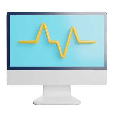 Monitoramento  3D Icon