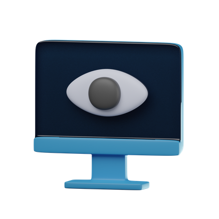 Monitoramento  3D Icon