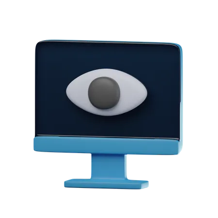 Monitoramento  3D Icon