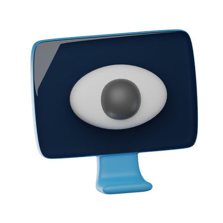 Monitoramento ocular  3D Icon