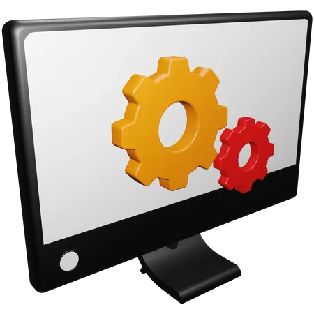 Monitoreinstellung  3D Icon