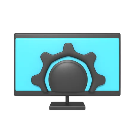 Monitoreinstellung  3D Icon