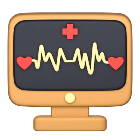 Monitoreo de la salud de la computadora  3D Icon