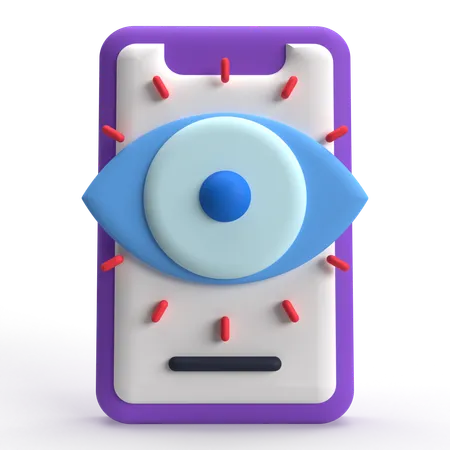 Monitoreo móvil  3D Icon