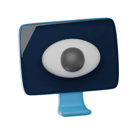 Monitoreo ocular  3D Icon