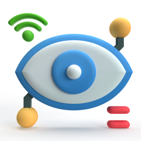監視  3D Icon