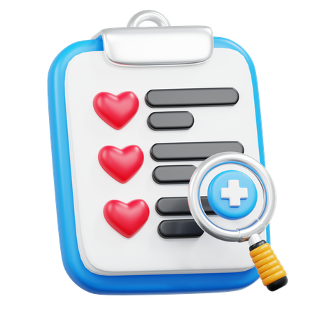 Monitoring Health Check Up  3D Icon