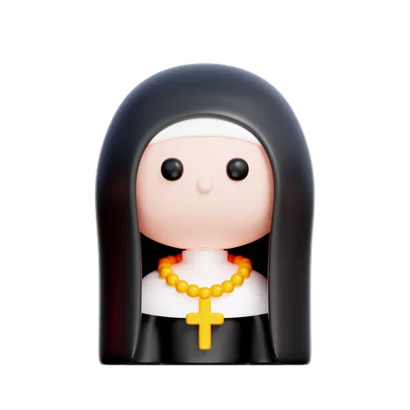 Monja  3D Icon