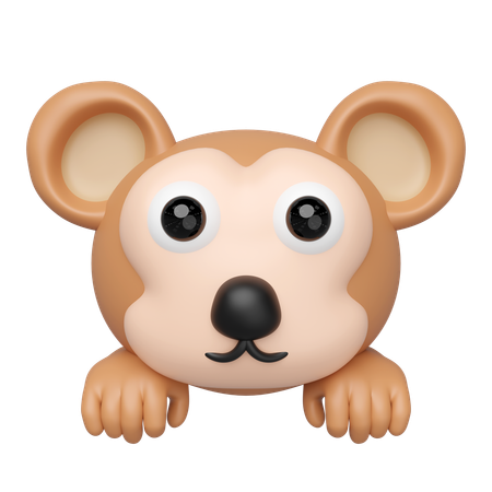 猿  3D Icon