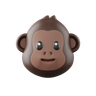 3d chimpanzee logo