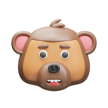 Monkey Animoji  3D Icon