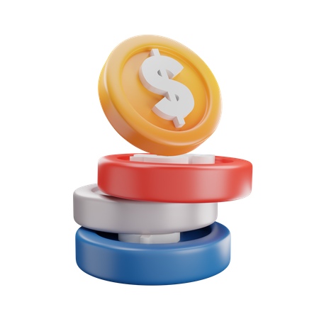 Pièce de monnaie  3D Icon