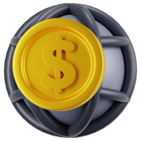 Monnaie mondiale  3D Icon