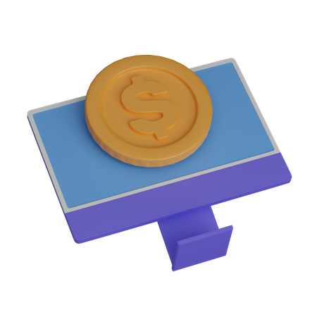 Argent numérique  3D Icon