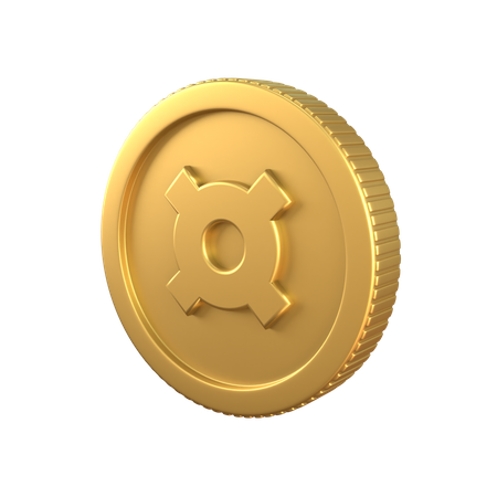 Monnaie pièce d'or  3D Icon
