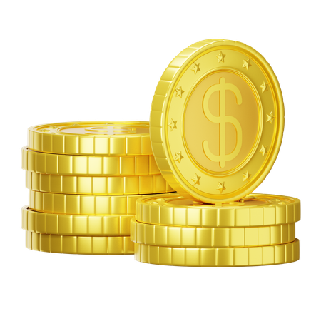 Pièces de monnaie  3D Icon