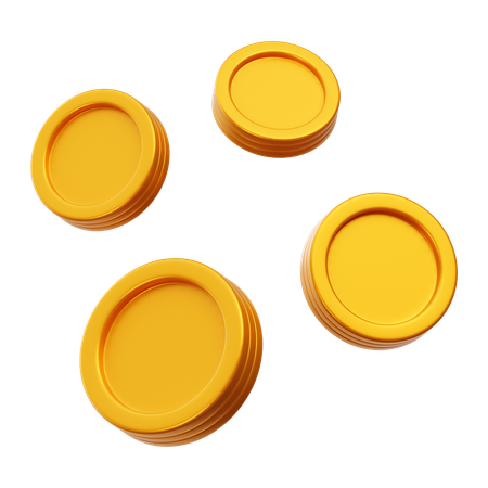 Pièces de monnaie  3D Icon