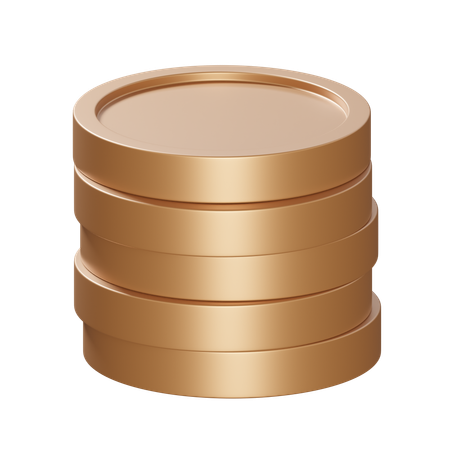 Pièces de bronze  3D Icon