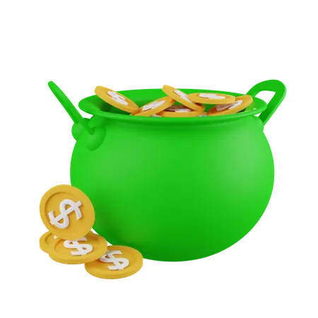 Pièces de monnaie de Saint Patrick  3D Icon