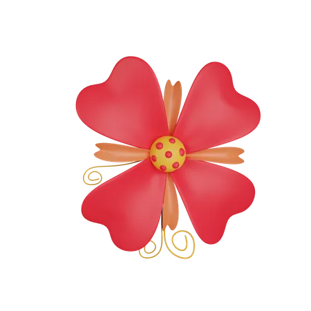 Monochromatic Flower  3D Icon