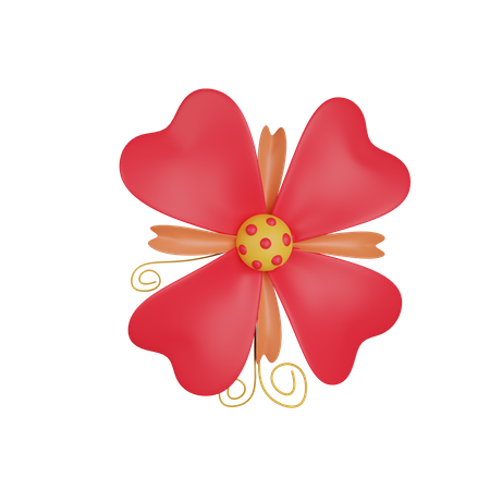 Monochromatic Flower  3D Icon