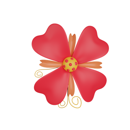 Monochromatic Flower  3D Icon