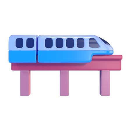 Monorail  3D Icon