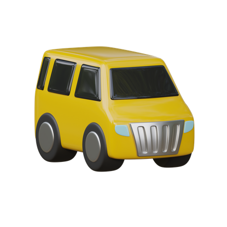 Voiture monospace  3D Icon