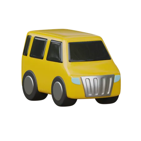 Voiture monospace  3D Icon