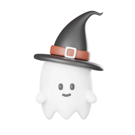 3 D Little Ghost Costume Icon Isolated White Background 3D Icon