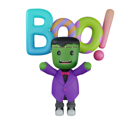 Monster boo  3D Icon