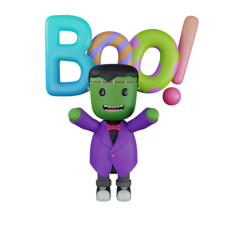 Monster boo  3D Icon