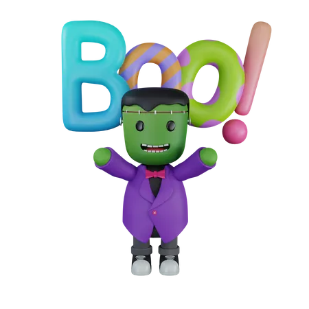 Monster boo 3D Icon